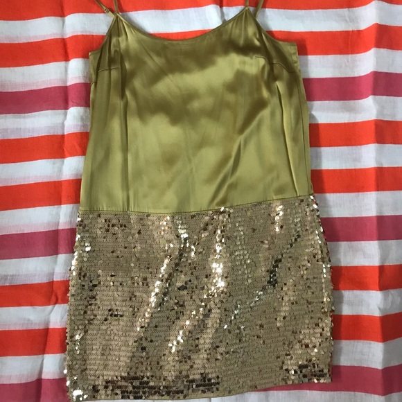 DKNY silk dress with sequins - Picture 1 of 9